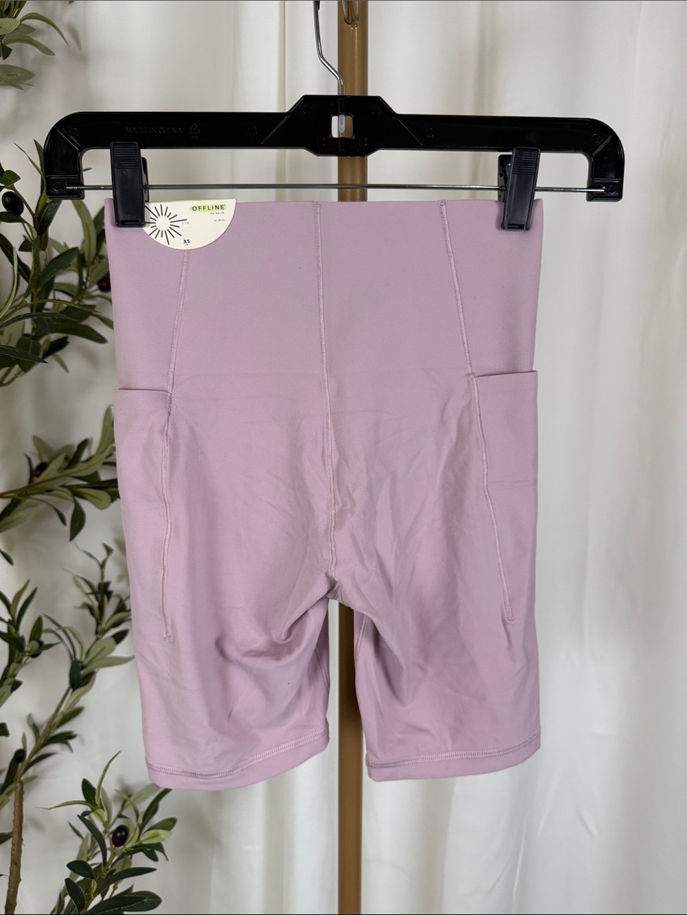 NWT Offline by Aerie High-Rise 7” Real Me Xtra Bike Shorts w/Pockets Sz XS (A1) - Picture 5 of 9